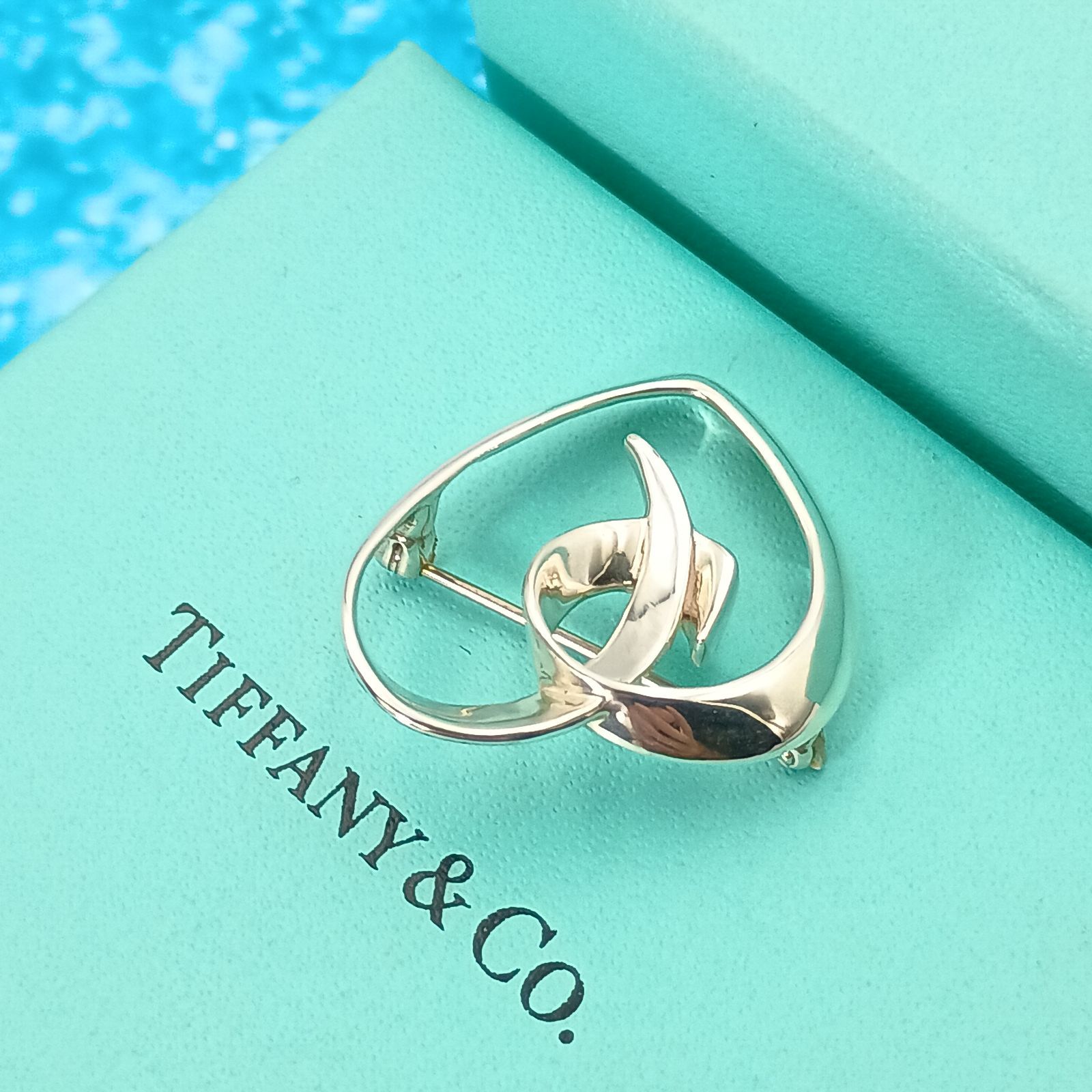TIFFANY&Co ティファニー オープンハート ブローチ シルバー925銀 TIFFANY&Co ティファニー ハートブローチ シルバー925 TIFFANY&Co