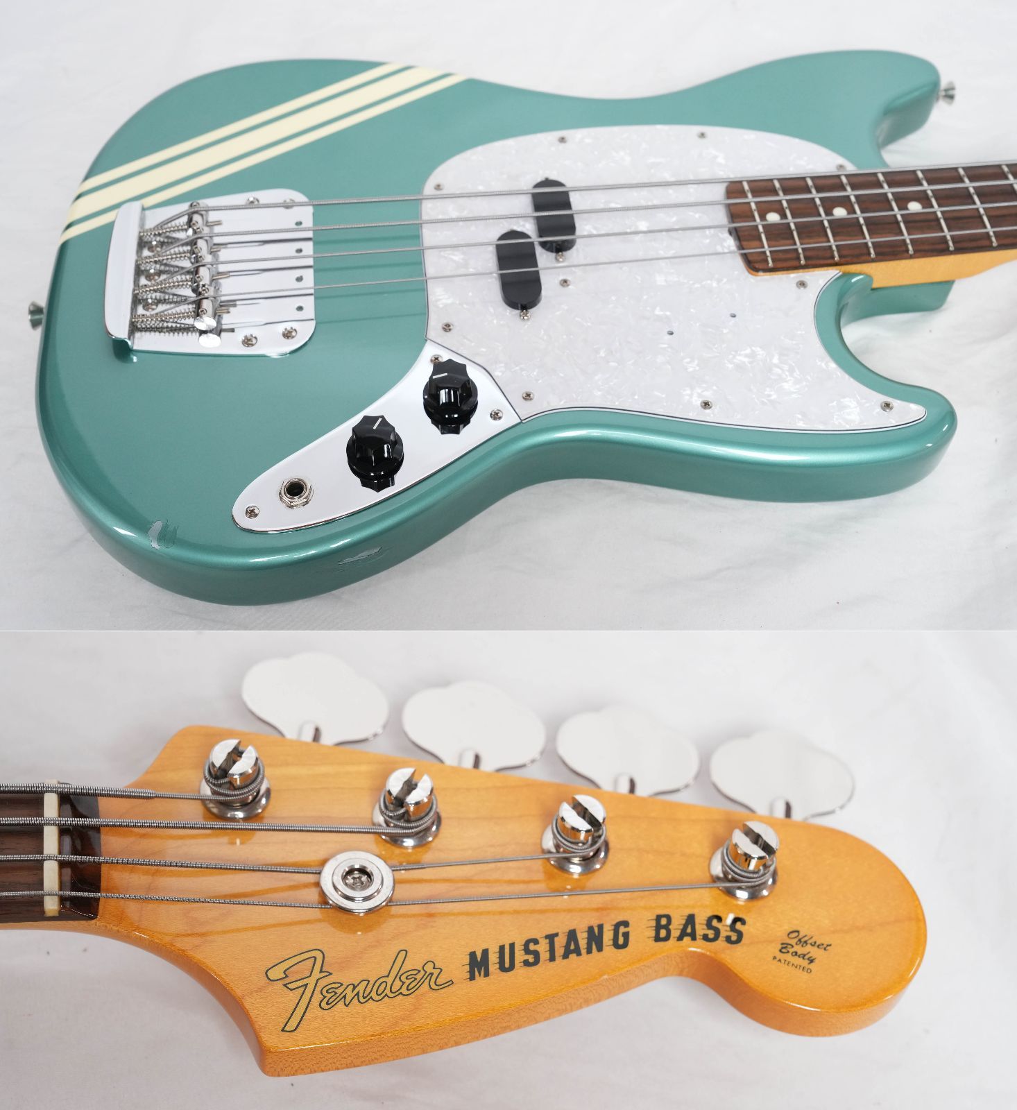 『稀少極美品 Mustang Bass BLACK ショートスケール 程度良好‼️ Fender JMJ Road Worn Mustang Bass Black フェンダー 【 横須賀