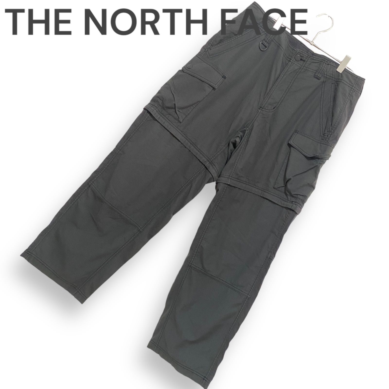 THE NORTH FACE ザノースフェイス グレー 綿混 カジュアルパンツ Lサイズ ズボン レディース カジュアル NB31945  ゆったりシルエット - メルカリ