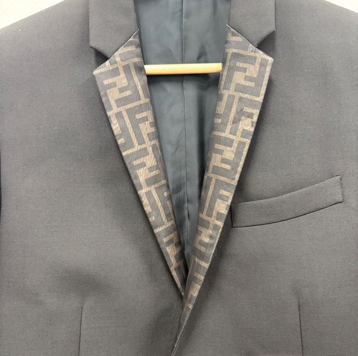 美品】FENDI フェンディ ジャケット スーツ FFロゴ テーラード