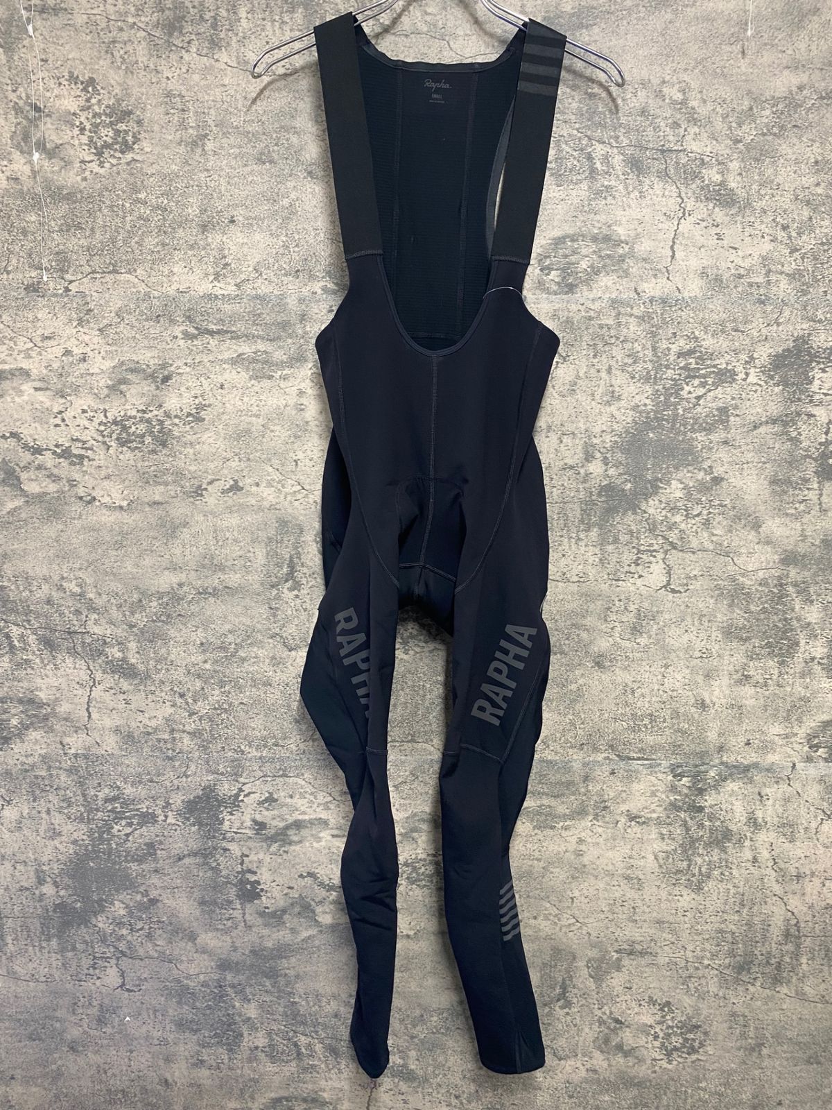 IX219 ラファ Rapha MEN S PRO TEAM WINTER TIGHTS WITH PADⅡ ビブタイツ 黒 S 裏起毛