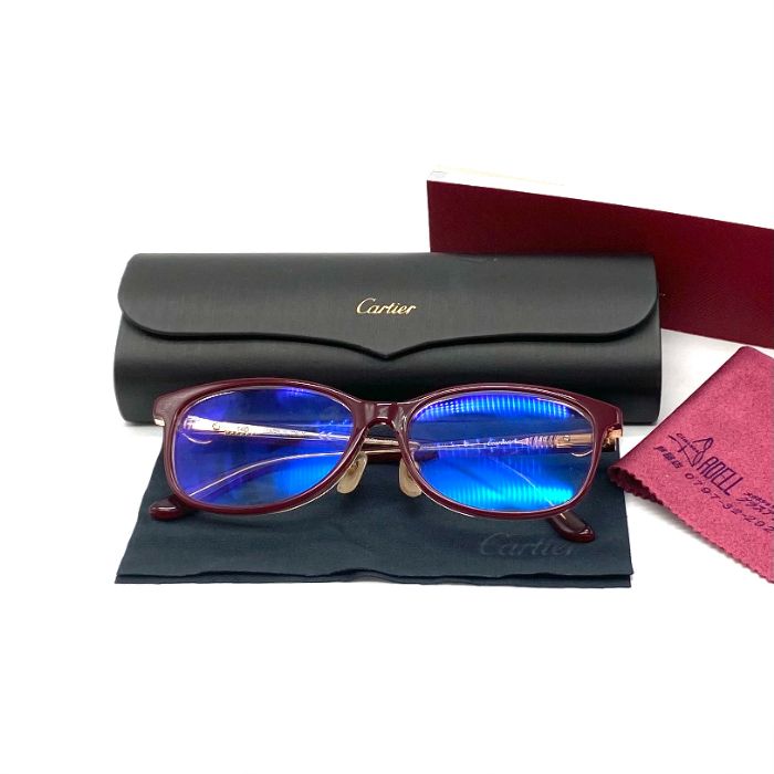 Cartier カルティエ ロゴ プラスチック 眼鏡 eY09247N