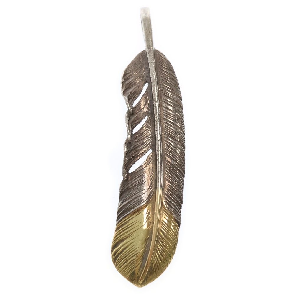 goro's (ゴローズ) 【現行】先金特大フェザー 右向き ペンダントトップ