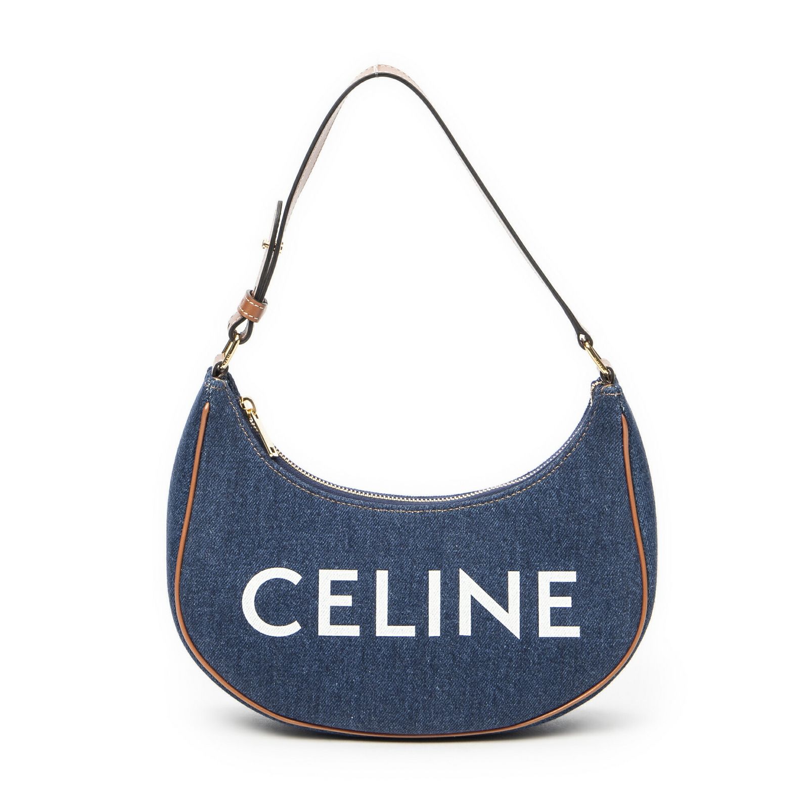 CELINE セリーヌ中アヴァ青 タンデニムキャンバスA
