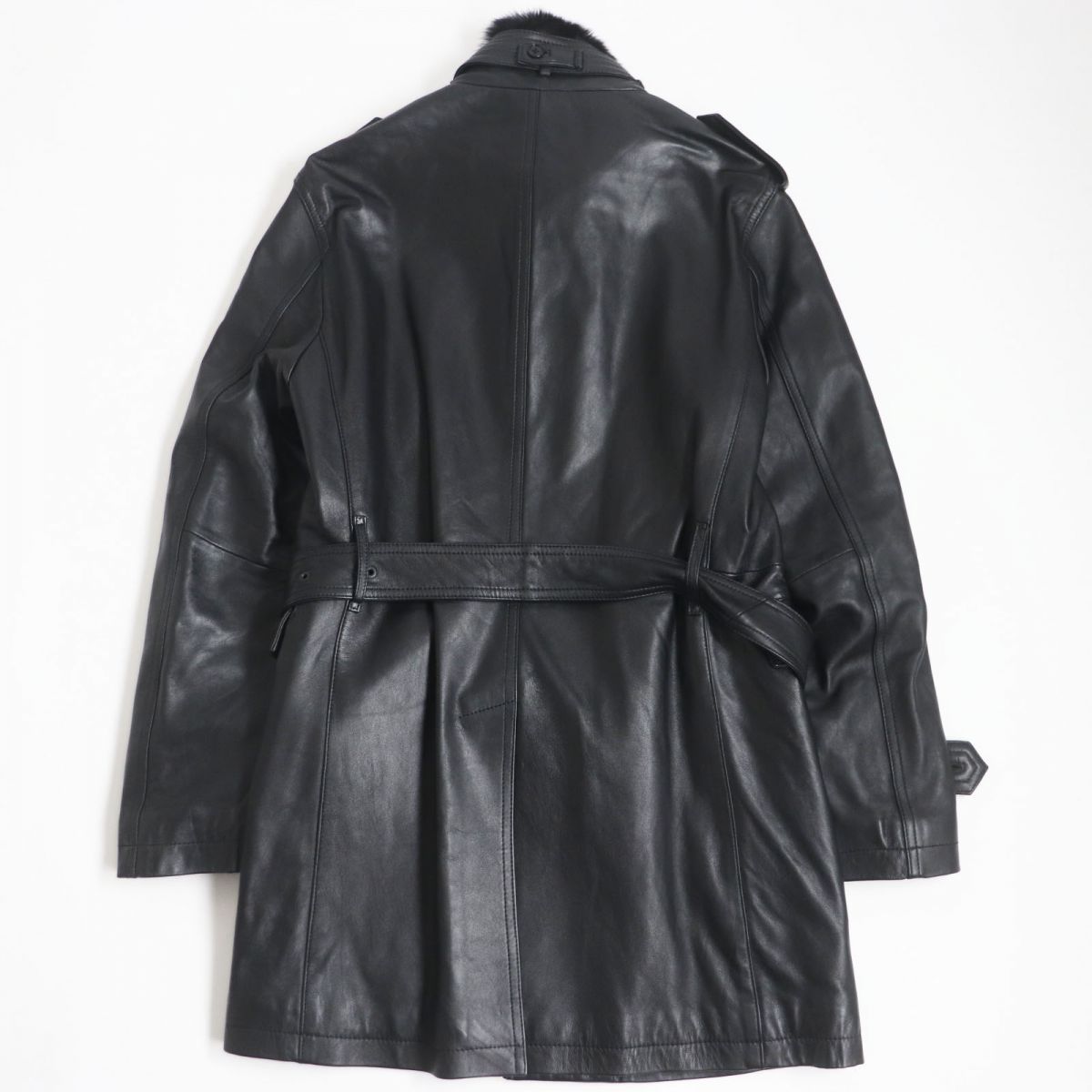 BURBERRY BLACK LABEL トレンチコート 極美品 黒 M 総裏地