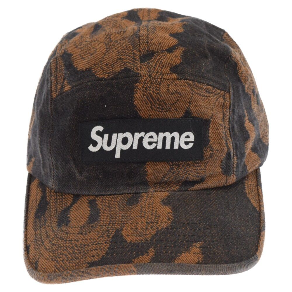 SUPREME (シュプリーム) 23SS Flames Jacquard Denim Camp Cap Washed