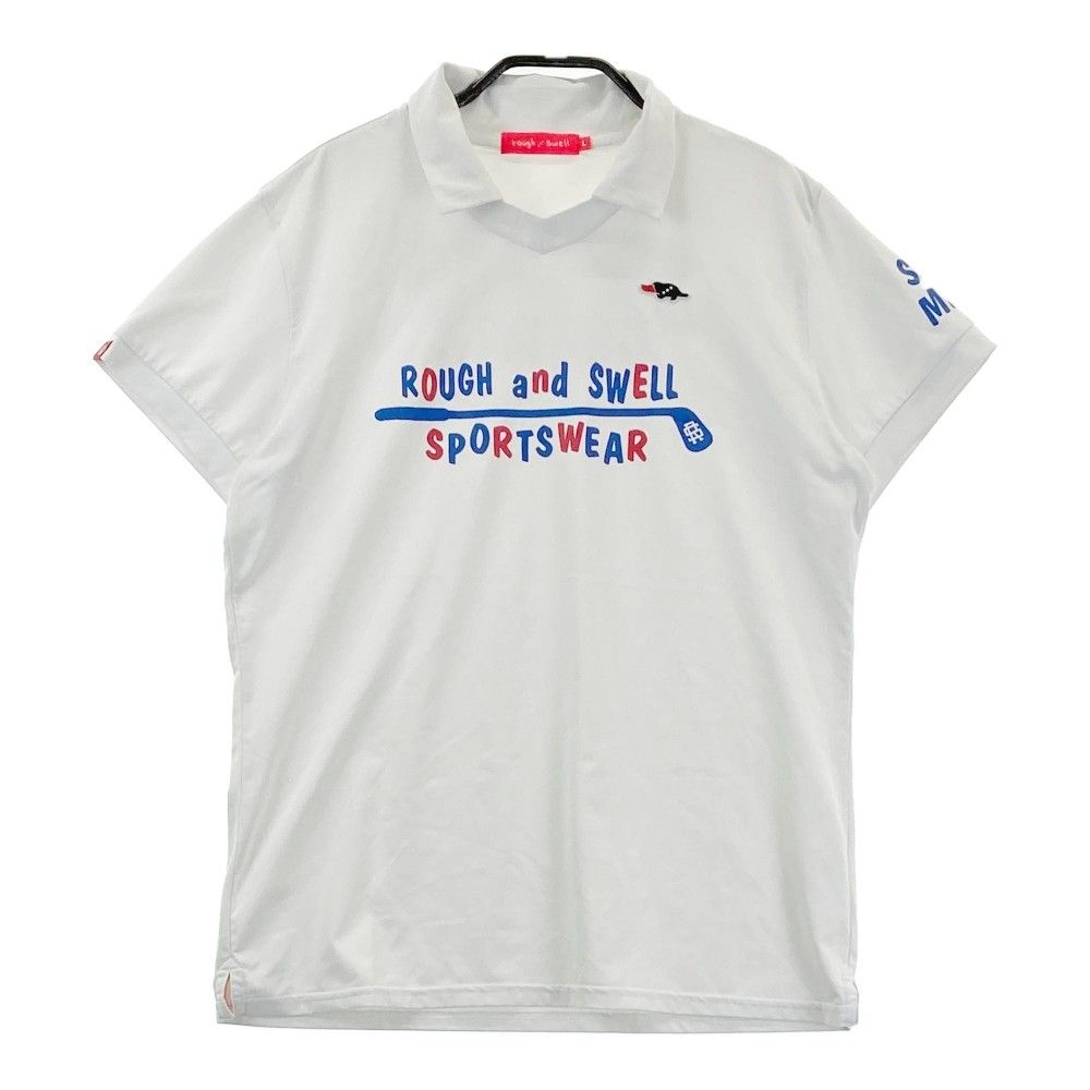 サイズ：L ROUGH&SWELL ラフアンドスウェル 襟付き 半袖Tシャツ