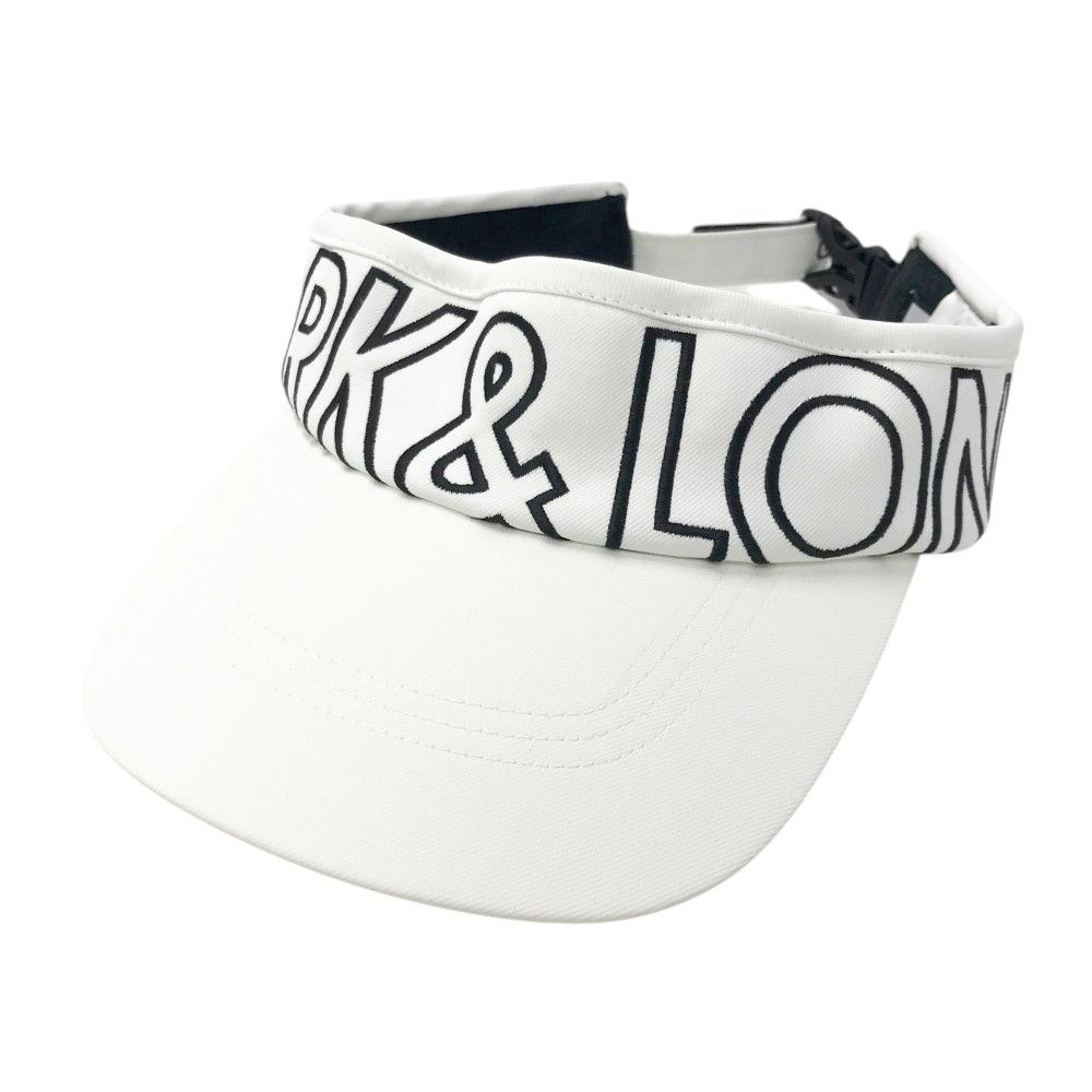 MARK & LONA サンバイザー ホワイト FREE メンズ　未使用品 MARK&LONA マークアンドロナ サンバイザー ホワイト系 FREE