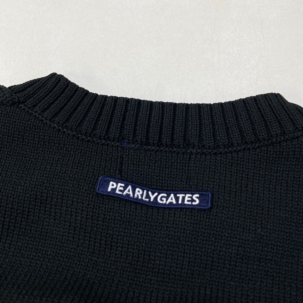 サイズ：2 PEARLY GATES パーリーゲイツ  ニットセーター ラビット ブラック系 [240101434201] ゴルフウェア レディース ストスト サイズ：2 PEARLY GATES パーリーゲイツ ニットセーター