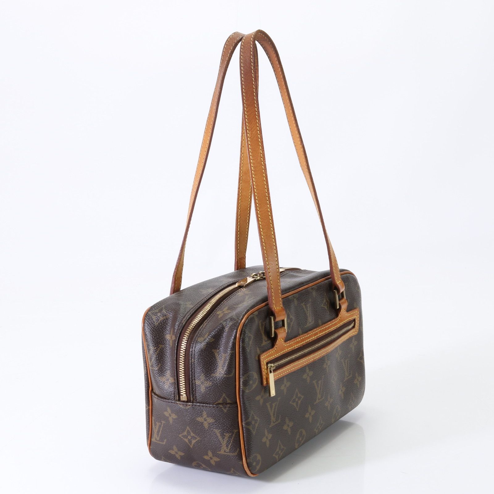 ベタなし ルイヴィトン モノグラム シテ MM M51182 レザー トート  