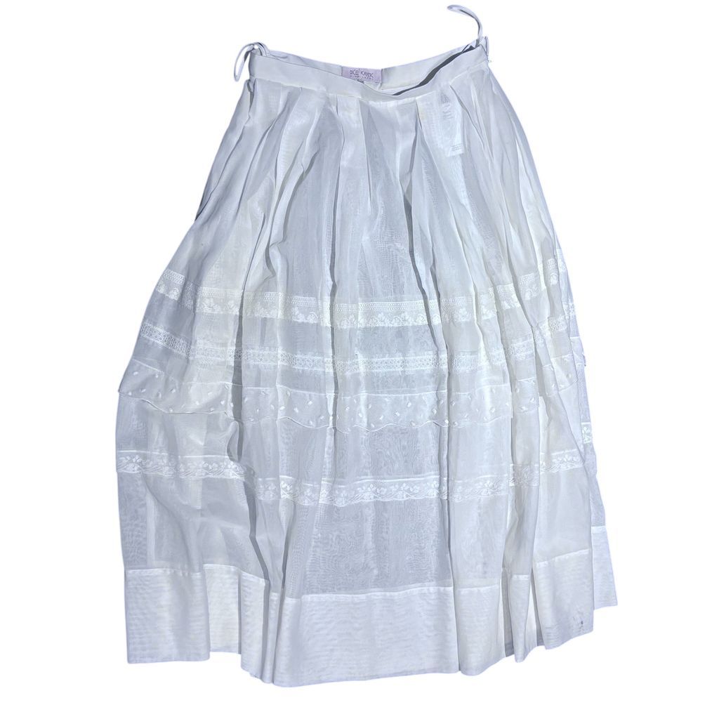 DICE KAYEK ディーチェカヤック Lace Long Skirt レースロングスカート PS118000402100203801 ホワイト size 38 代官山A10