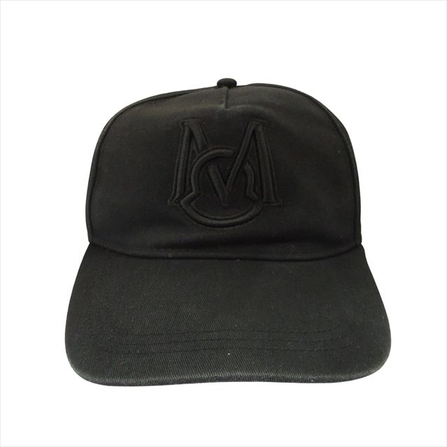 MONCLER 黒 キャップ BEAMS F（ビームスF）MONCLER / ロゴ ベースボール キャップ