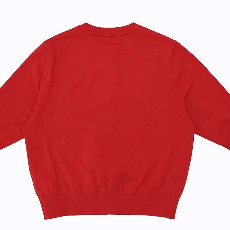 CABaN ハーフスリーブ ポケット カーディガン S レッド キャバン CABaN