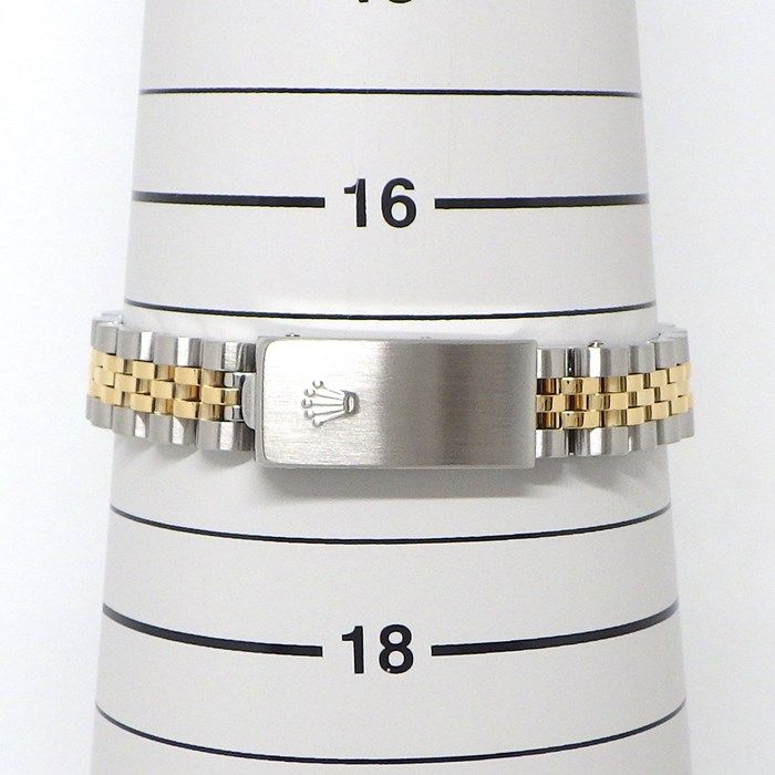 ロレックス Rolex 腕時計 デイトジャスト 79173 Y番 2003年 サンレイ シャンパンゴールド文字盤 デイト K18YG SS 自動巻き 【OH済み】 【箱・保付き】 【中古】 ROLEX - ロレックス Rolex 腕時計 デイトジャスト 79173 Y番 2003年