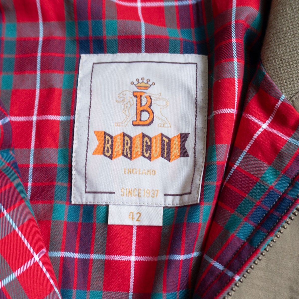 美品】 BARACUTA 【G4 スウィングトップ ドライビングコート】42 タン