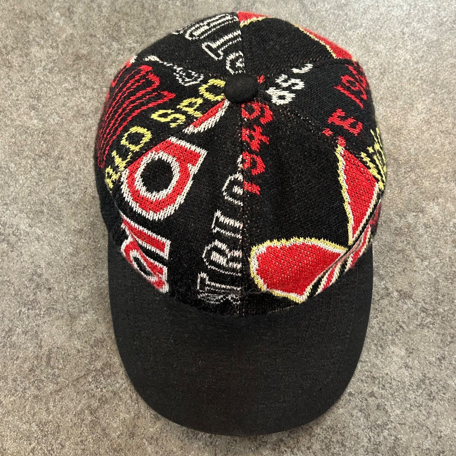 90s Vintage ADIDAS DESCENTE Knit Trefoil Logo Printed Baseball Cap