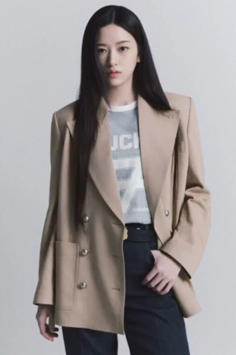 超絶人気デザイン LUCKY CHOUETTE ラッキーシュエトゥ カラー ダブル ジャケット スカート セットアップ 36