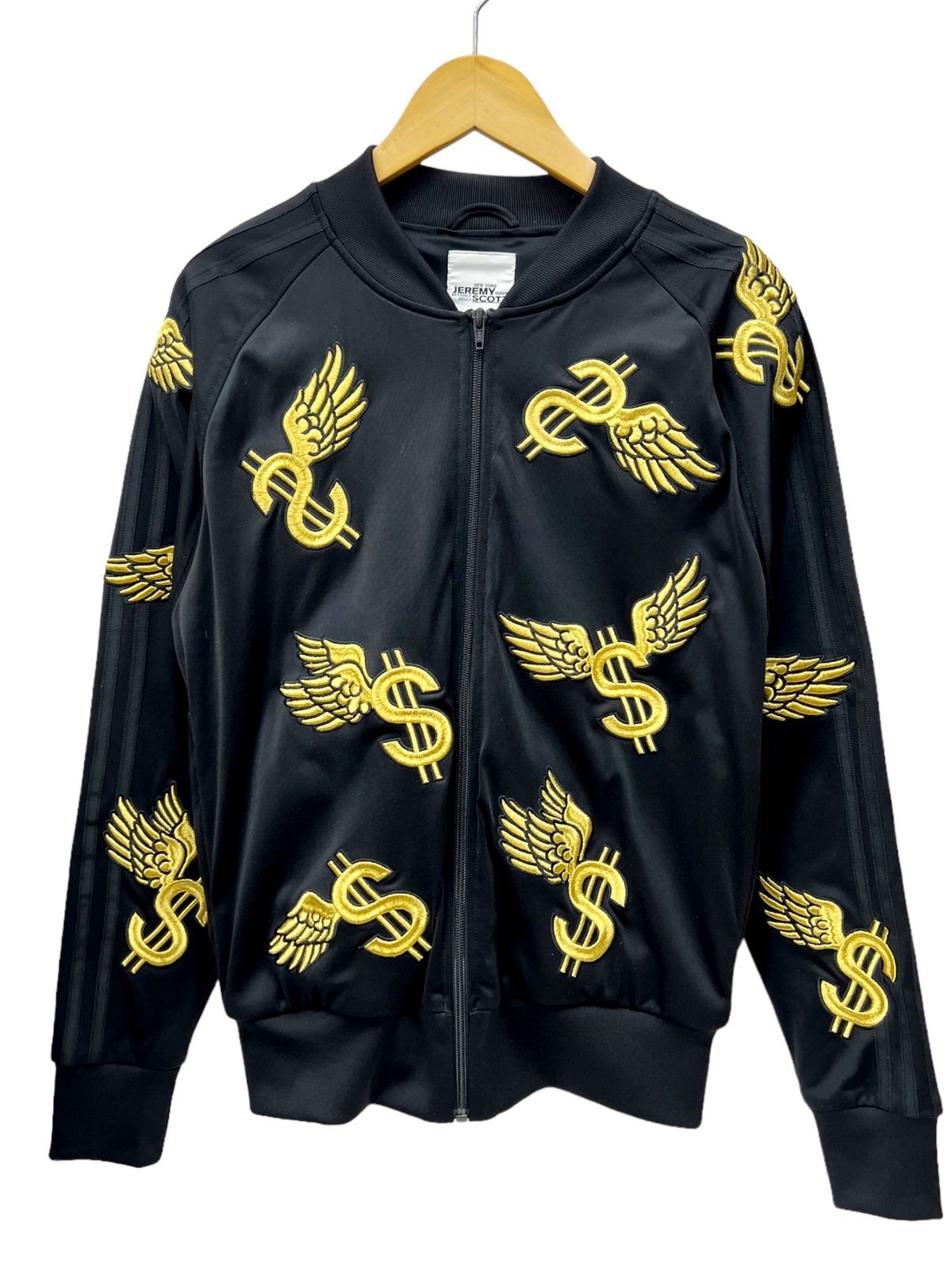 adidas (アディダス)Originals オリジナルス ×JEREMY SCOTT ジェレミースコット WING DOLLAR コラボ  トラックジャケット ジャージ F80994 Ｍ ブラック×ゴールド メンズ/028 - メルカリ