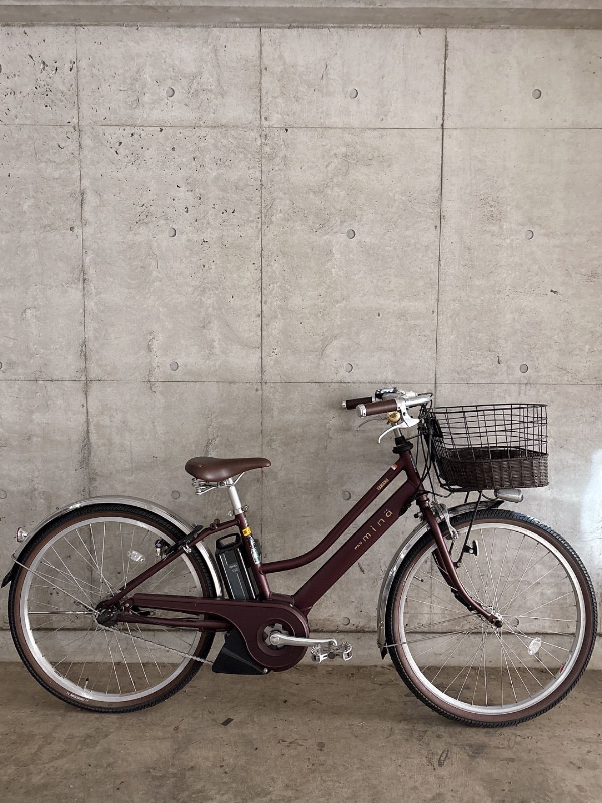 電動アシスト自転車 PAS mina パス ミナ バーガンディ PA26M 2025年モデル