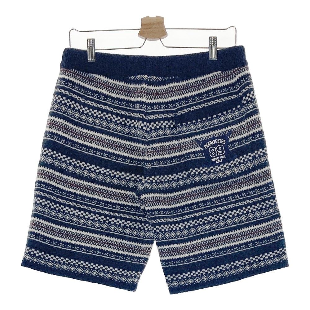 新品 パーリーゲイツ PEARLY GATES ハーフパンツ サイズ4 サイズ：4 PEARLY GATES パーリーゲイツ ニットハーフパンツ ネイビー