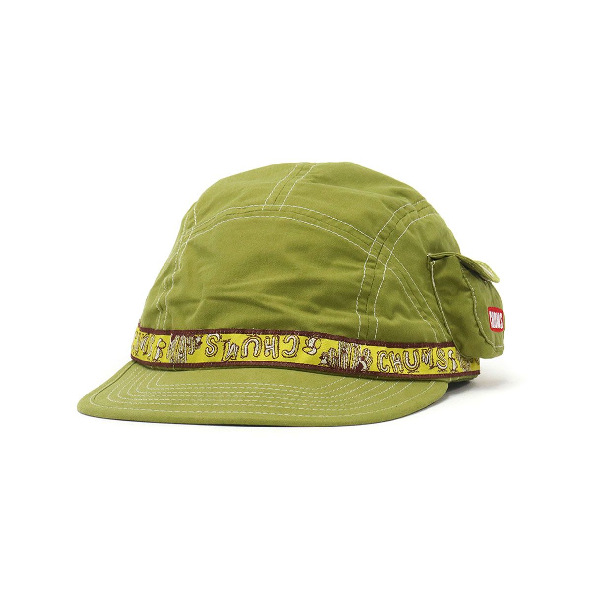 日本正規品 チャムス キャップ CHUMS フェスキャップ Fes Cap 帽子 ロゴ 刺繍 ポケット付き メンズ レディース ユニセックス CH05-1284 Moss(M008)