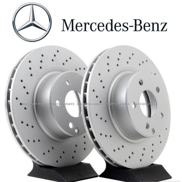 正規純正OEM Mercedes-Benz ベンツ フロント ブレーキローター 左右 SET CLクラス W215 CL500 ディスクローター 2枚 2204210912 220-421-0912 ローター