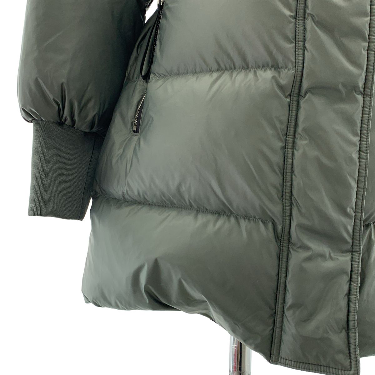 KENZO ケンゾー LONG DOWN PARKA フーデッド ダウン ジャケット S カーキ レディース SIROKUMA-CORPORATION_COM
