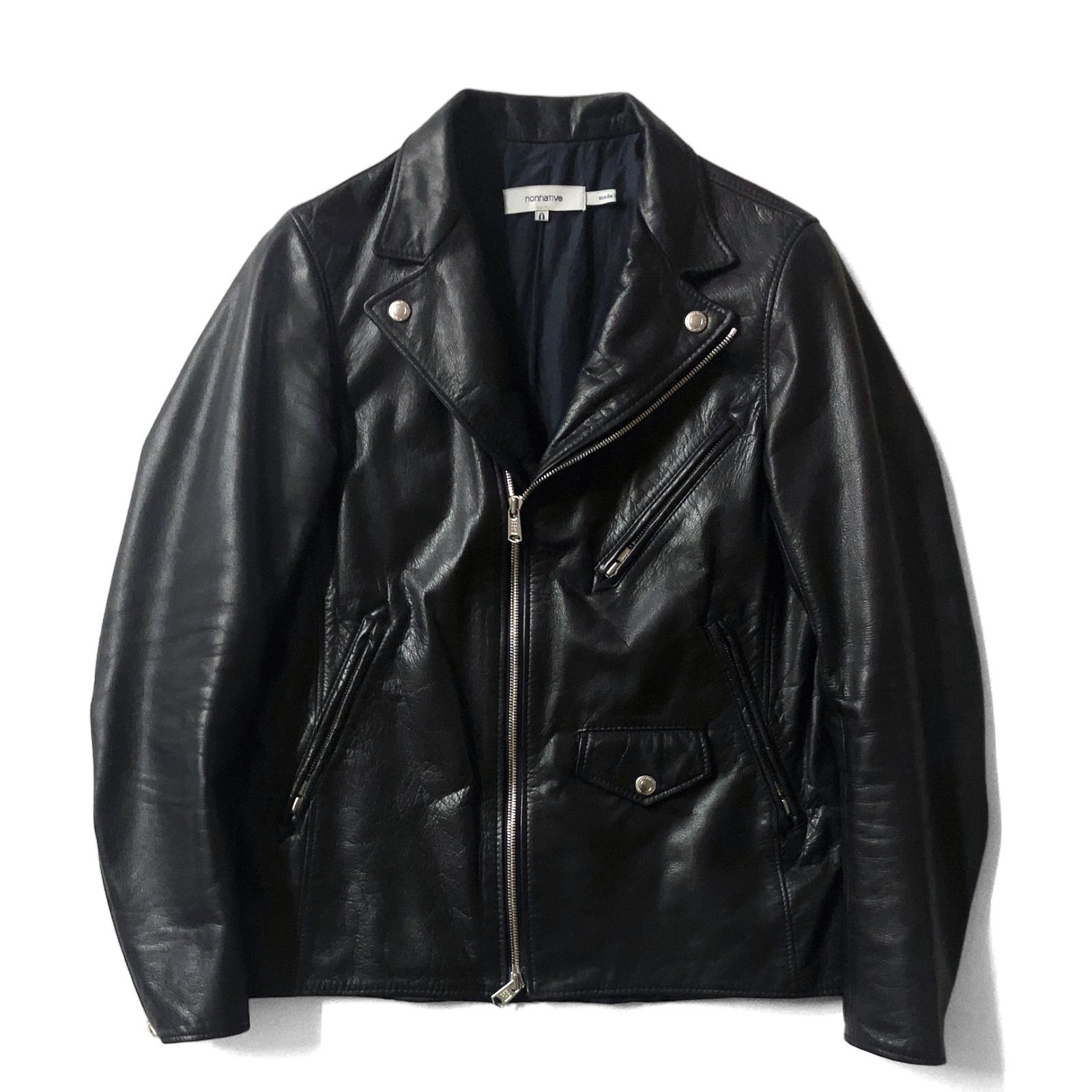 極美品 3 nonnative RIDER BLOUSON レザージャケット - ライダース