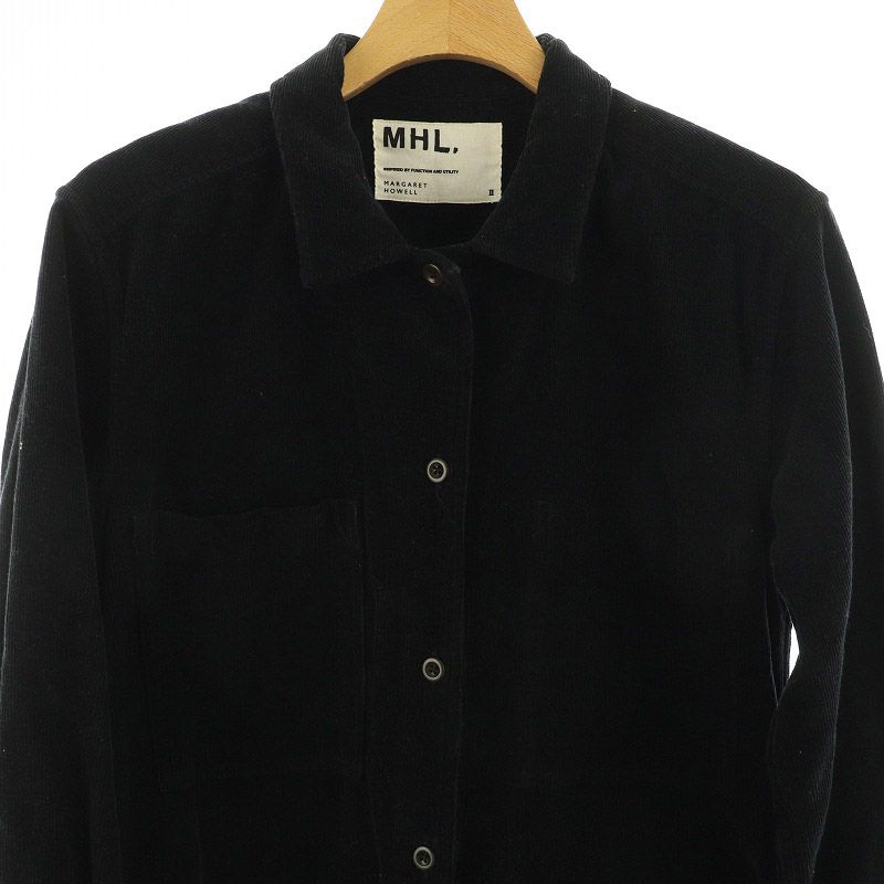 マーガレットハウエル MHL. コーデュロイシャツワンピース ロング 長袖 