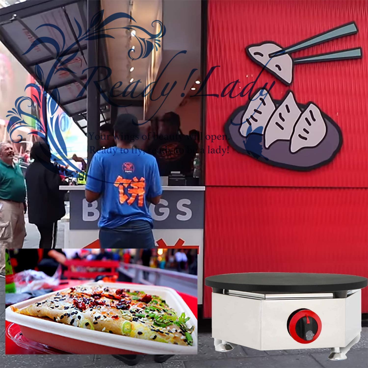 クレープメーカー クレープ焼き機、シングルヘッドノンスティック業務