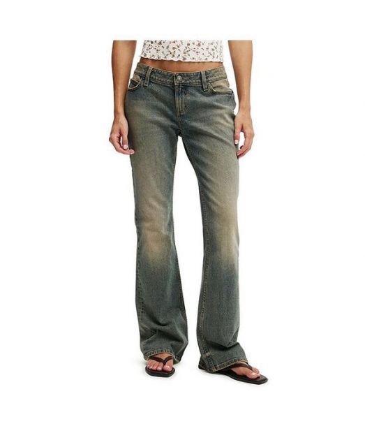 【送料無料】 コットンオン レディース デニムパンツ ボトムス Women's Low Rise Bootcut Jean Rusty blue
