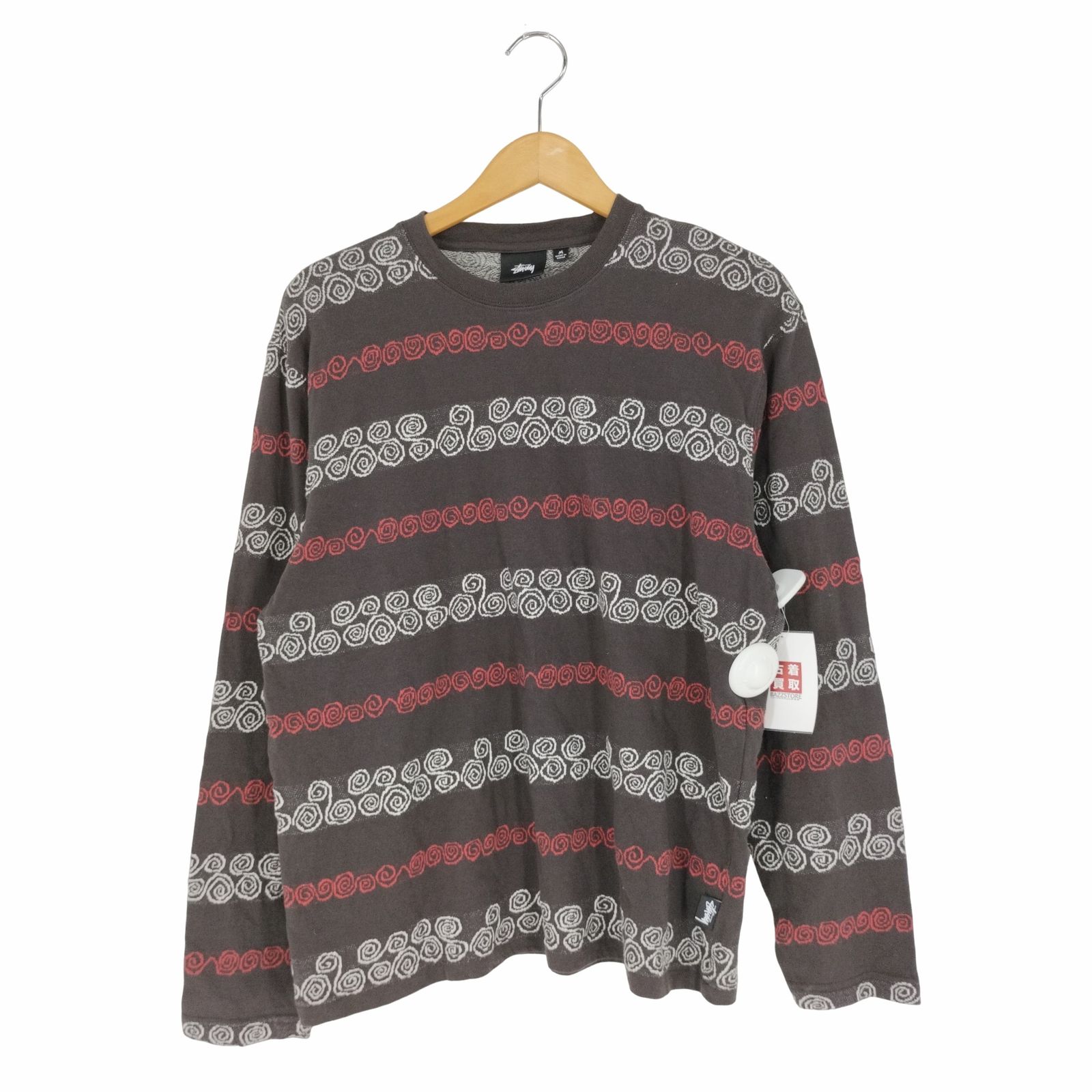 ステューシー Stussy SWIRL STRIPE LS CREW ロングスリーブT