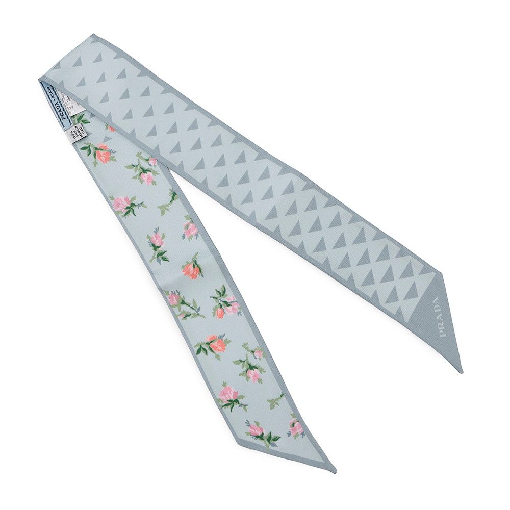 プラダ スカーフ プリントシルクツイル スキニースカーフ 1FF008 PRADA