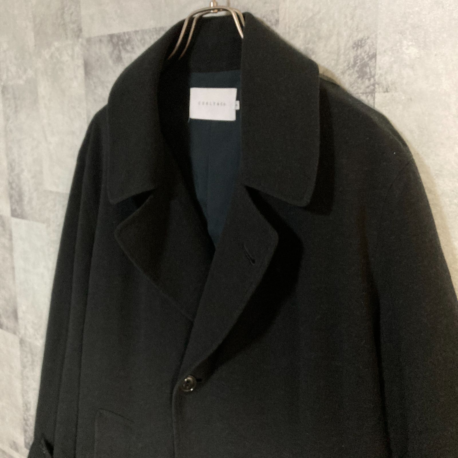 日本製 CURLY&Co COAT オーバーコート ブラック 3 - メルカリ