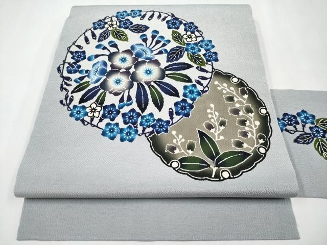 平和屋本店□最高級 城間栄順 本場琉球紅型 銀座もとじ 九寸名古屋帯