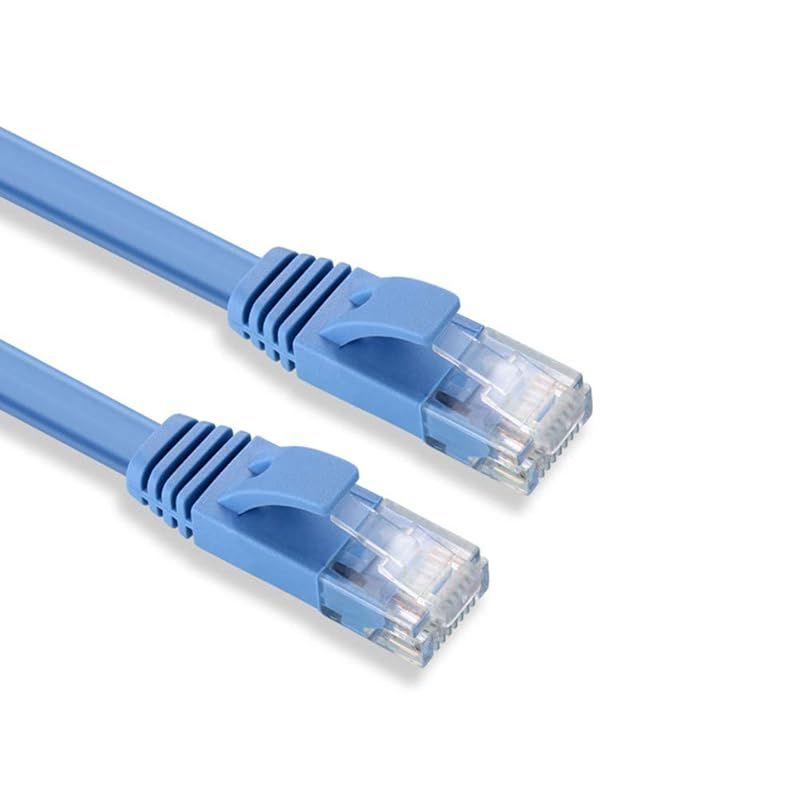 2025年新色！ フラットケーブル LANケーブル 3m UTP Cat6 ストレート 3m 50本 ブルー １つパッケージ50本が含まれています 0