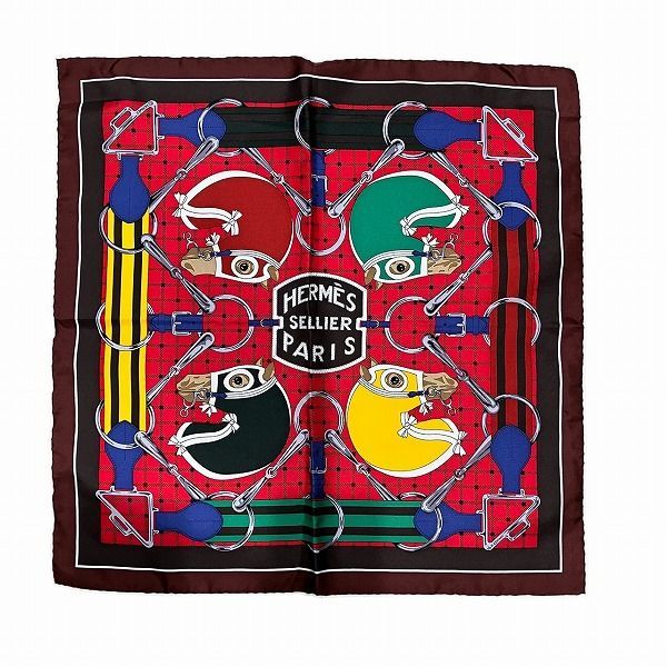 エルメス Hermes カレ45 タッタソール ブランド小物 スカーフ レディース