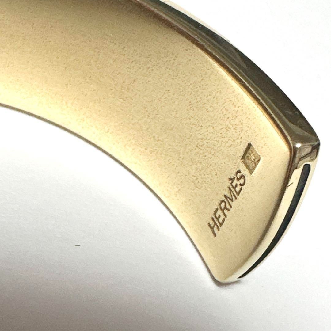 美品 HERMES エルメス リザード ケリーバングル ブレスレット ブルー