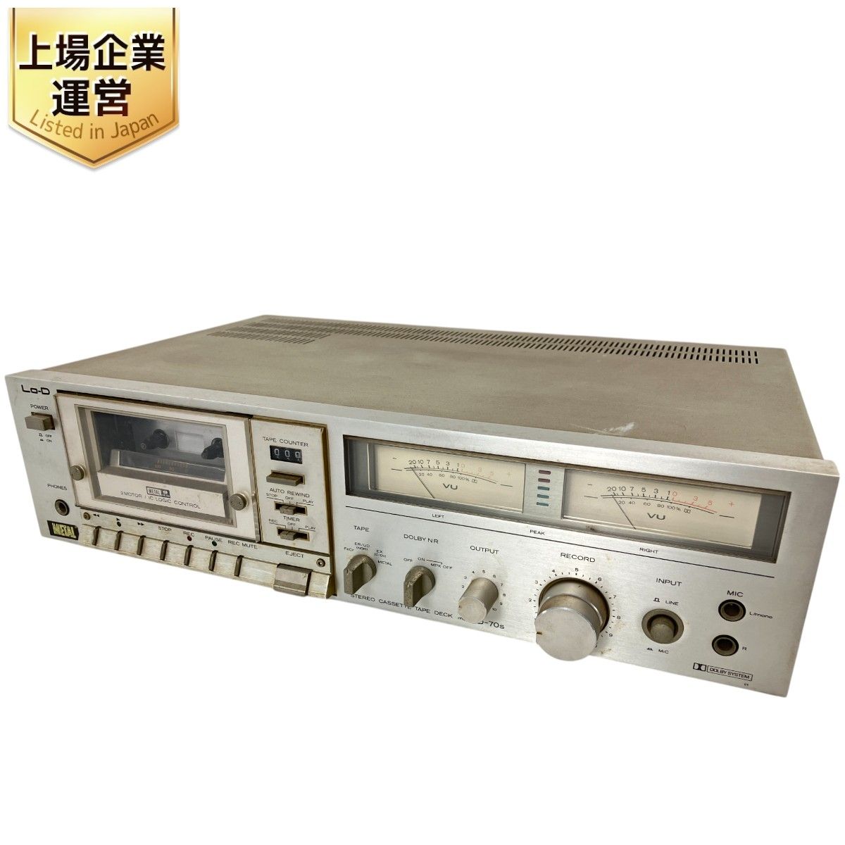 Lo-D D-70s METAL ステレオ カセットデッキ ローディ HITACHI 日立 音響機材 ジャンク W9444368 - メルカリ