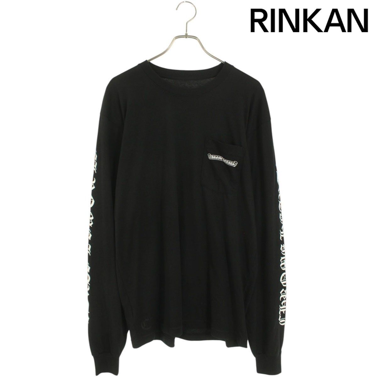 クロムハーツ 長袖カットソー CH L/S /1 サイズ:M ネックロゴプリント長袖カットソー 中古 GZ11 クロムハーツ サイズ:L CH L S 1 ネックロゴプリント長袖カットソー