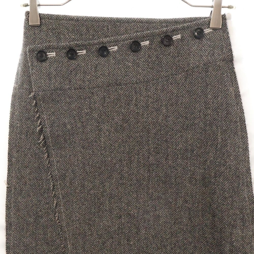 sulvam (サルバム) H/B SKIRT ウールデザイン スカート WU-S02-200  