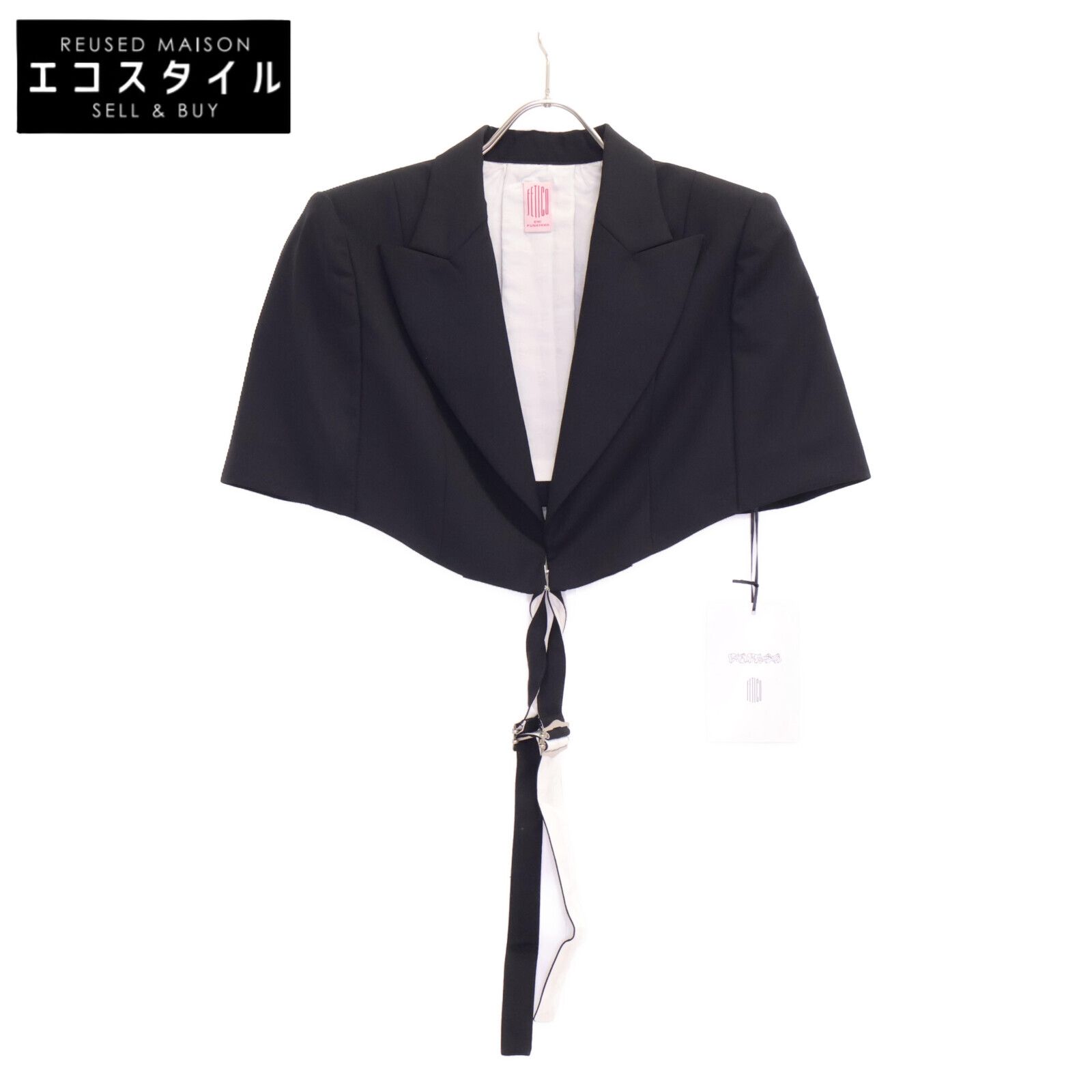 FETICO フェティコ |24AW FTC244-0208 WOOL TAILORED CAPE ウール テーラード ケープ| 1