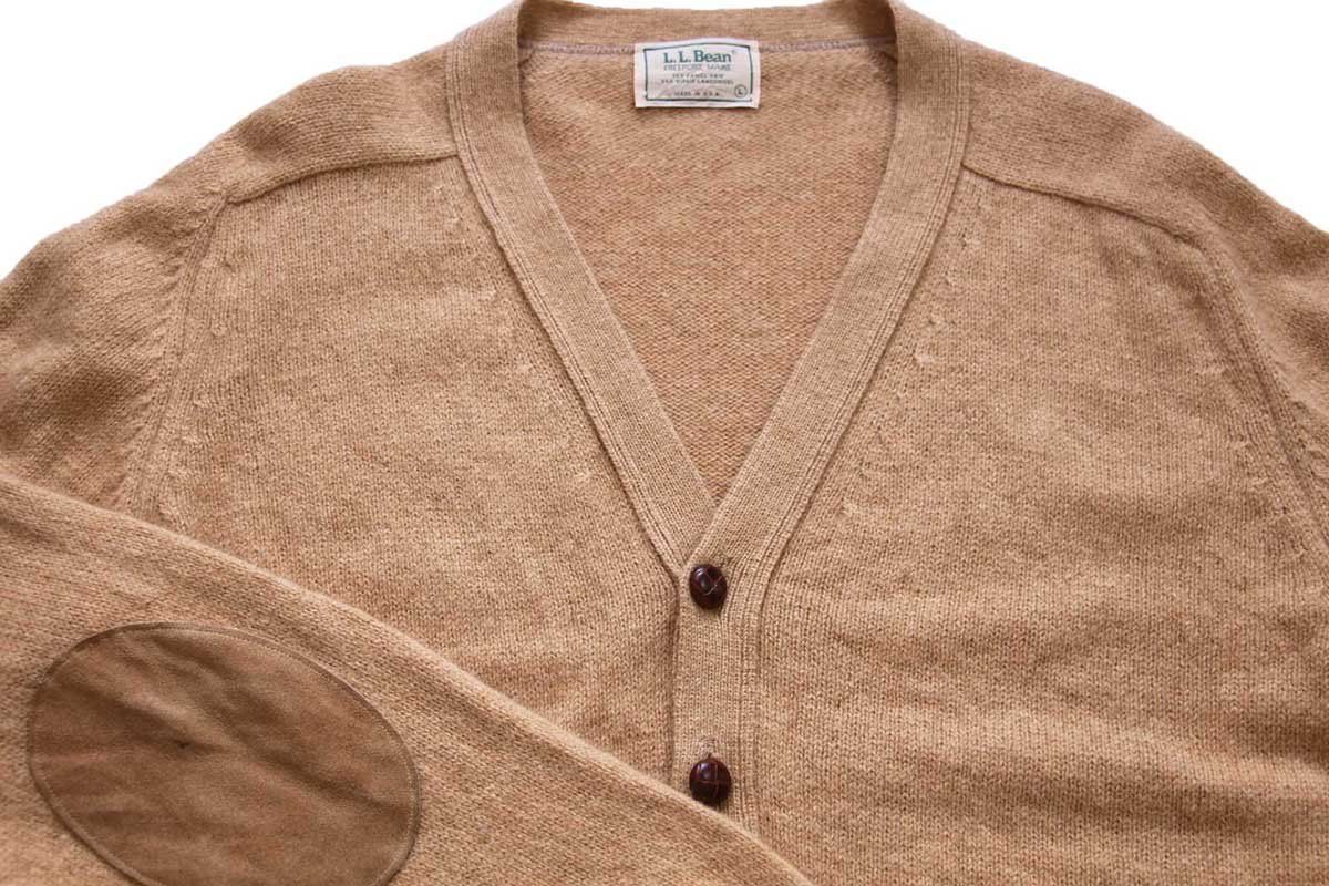 80s USA製 L.L.Bean パチポケ&エルボーパッチ サドルショルダー