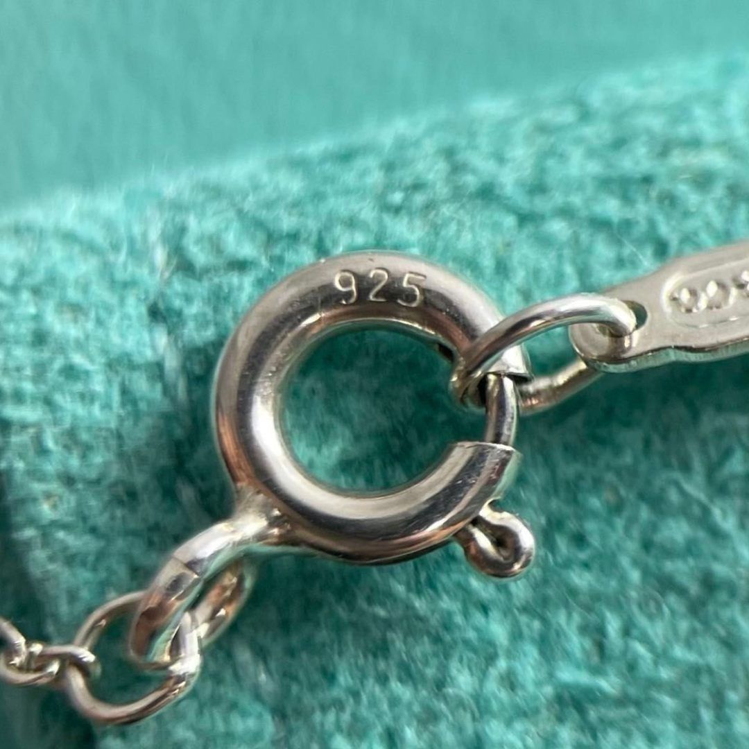 ティファニー 希少 ブルーエナメル ブロック チャーム ネックレス