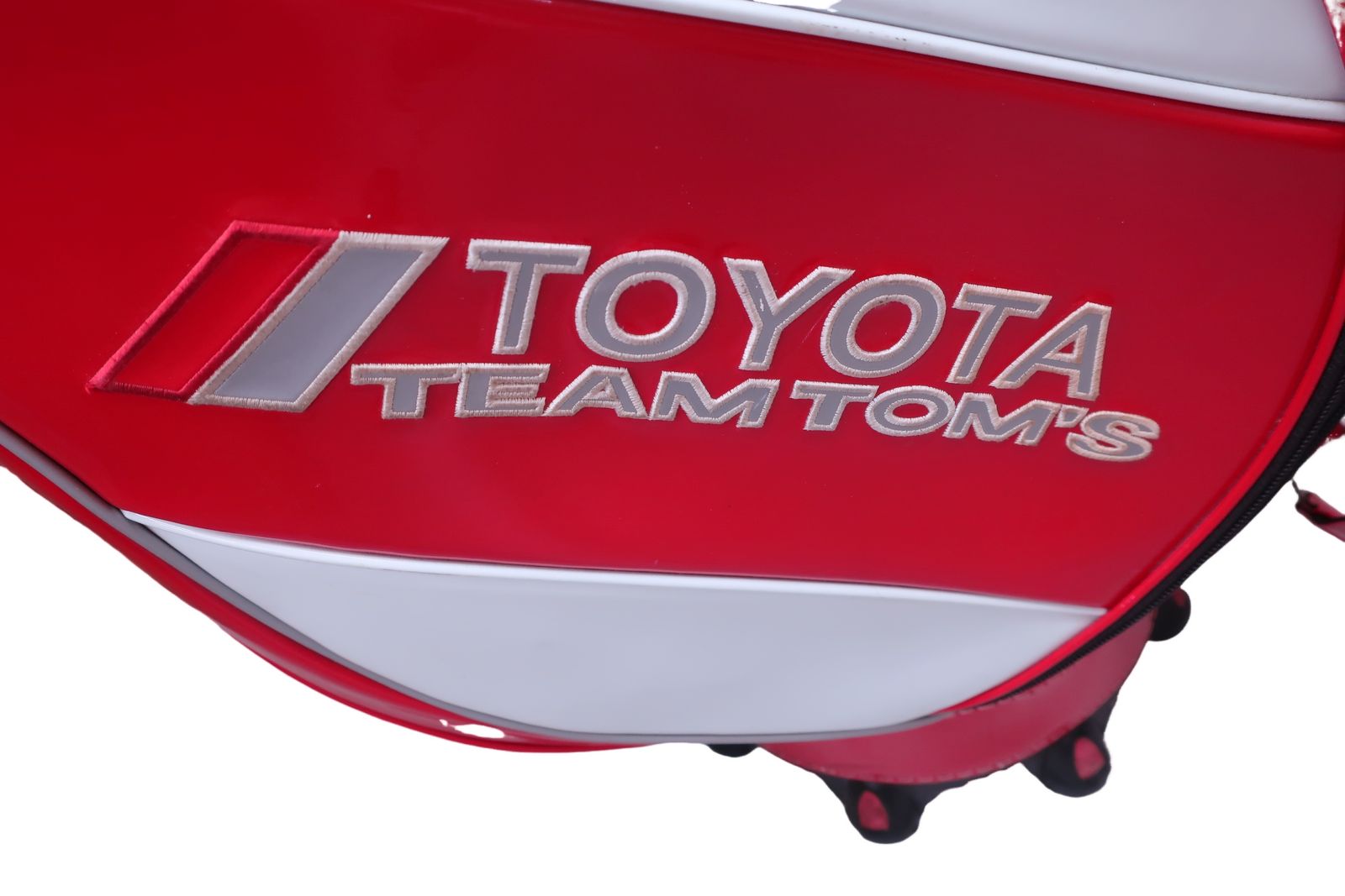 TOYOTA(トヨタ) エナメルキャディバッグ 赤 team TOMS ゴルフ