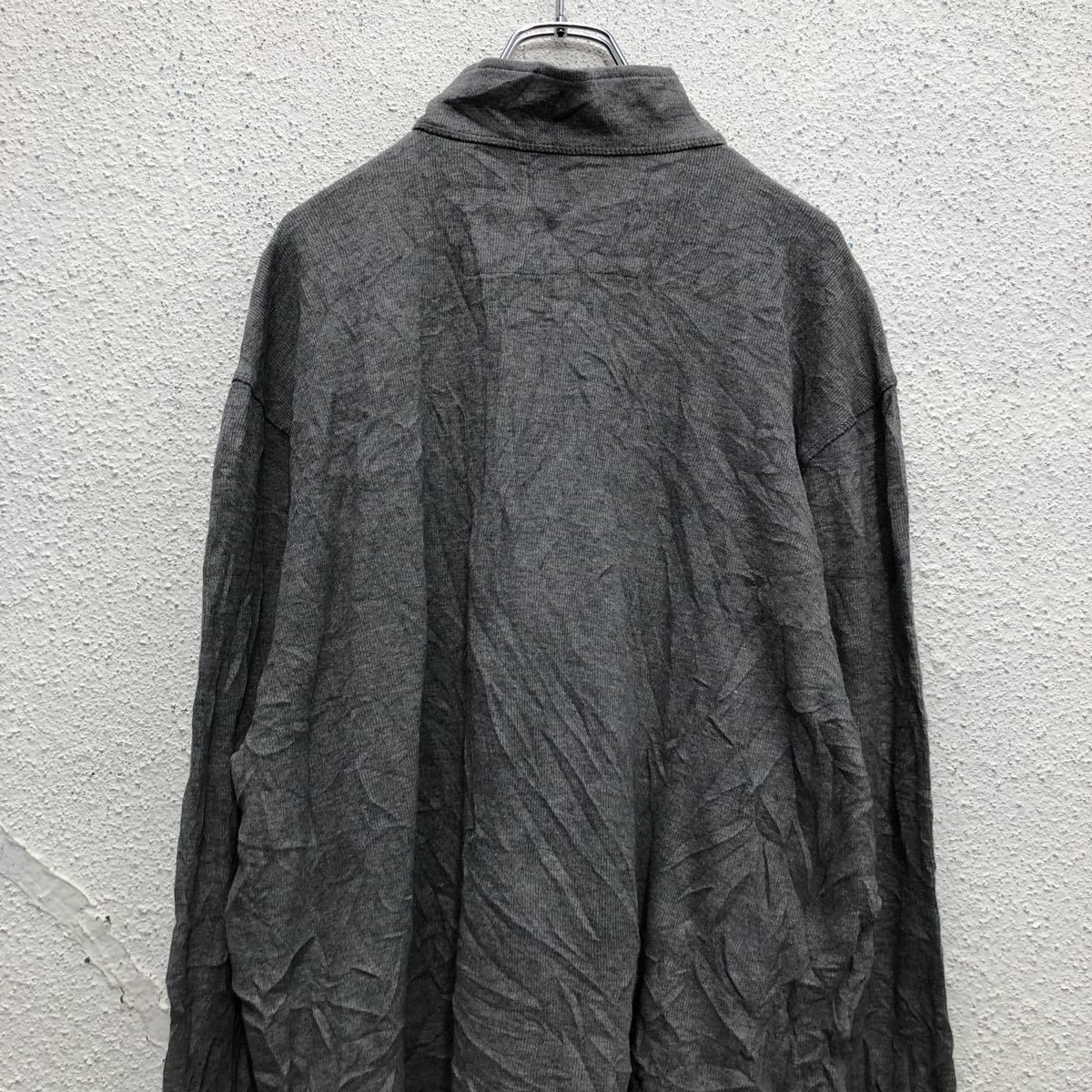 CHAPS ハーフジップ ロゴ スウェット トレーナー XL グレー