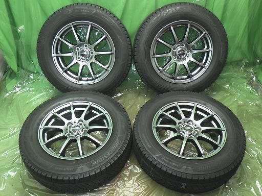 BRIDGESTONE スタッドレス 22年製 シュナイダー 15インチ ブリヂストン ブリザックVRX3