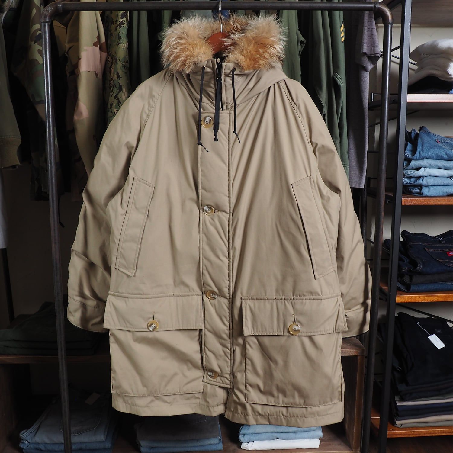 70s 80s Eddie Bauer エディーバウアー 黒タグ ポーラーパーカー