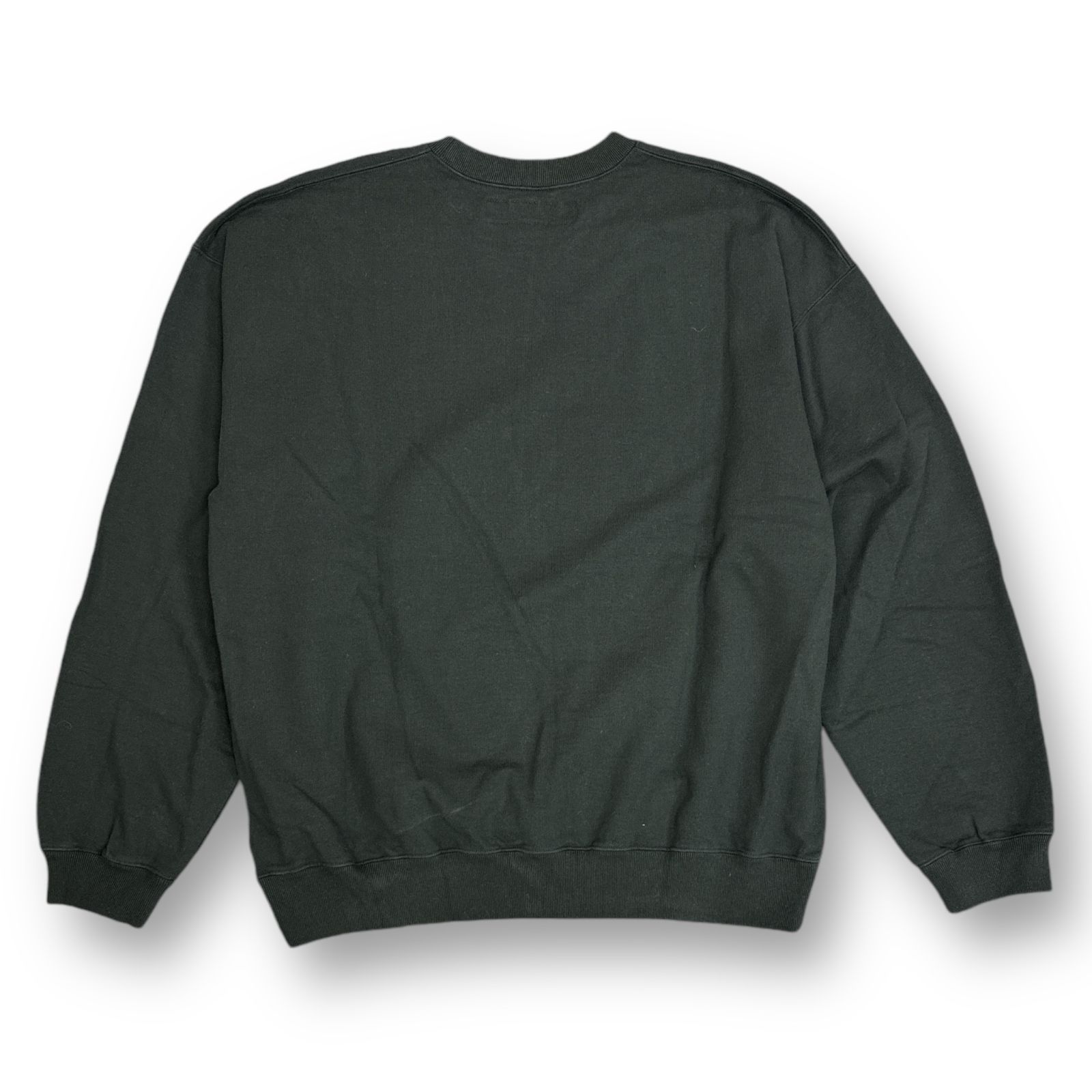 美品 NEIGHBORHOOD 23SS LOGO CREWNECK SWEATSHIRT ロゴプリント クルーネック スウェット トレーナー ネイバーフッド 231FPNH-CSM01 ブラック XL  74273A3