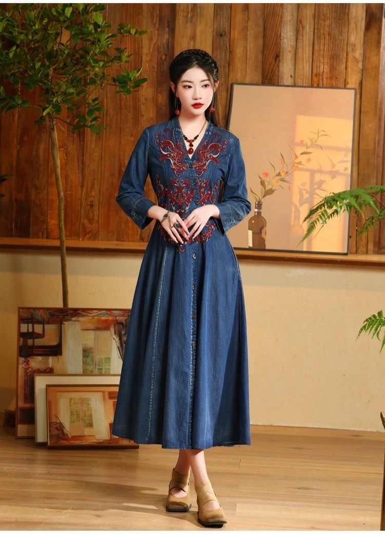 デニムワンピース シャツワンピース